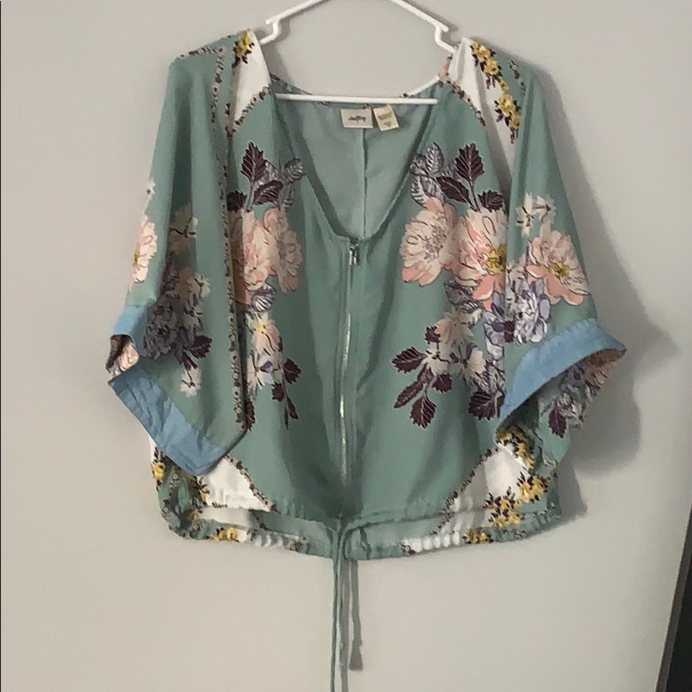 Daytrip front zip kimono, Medium